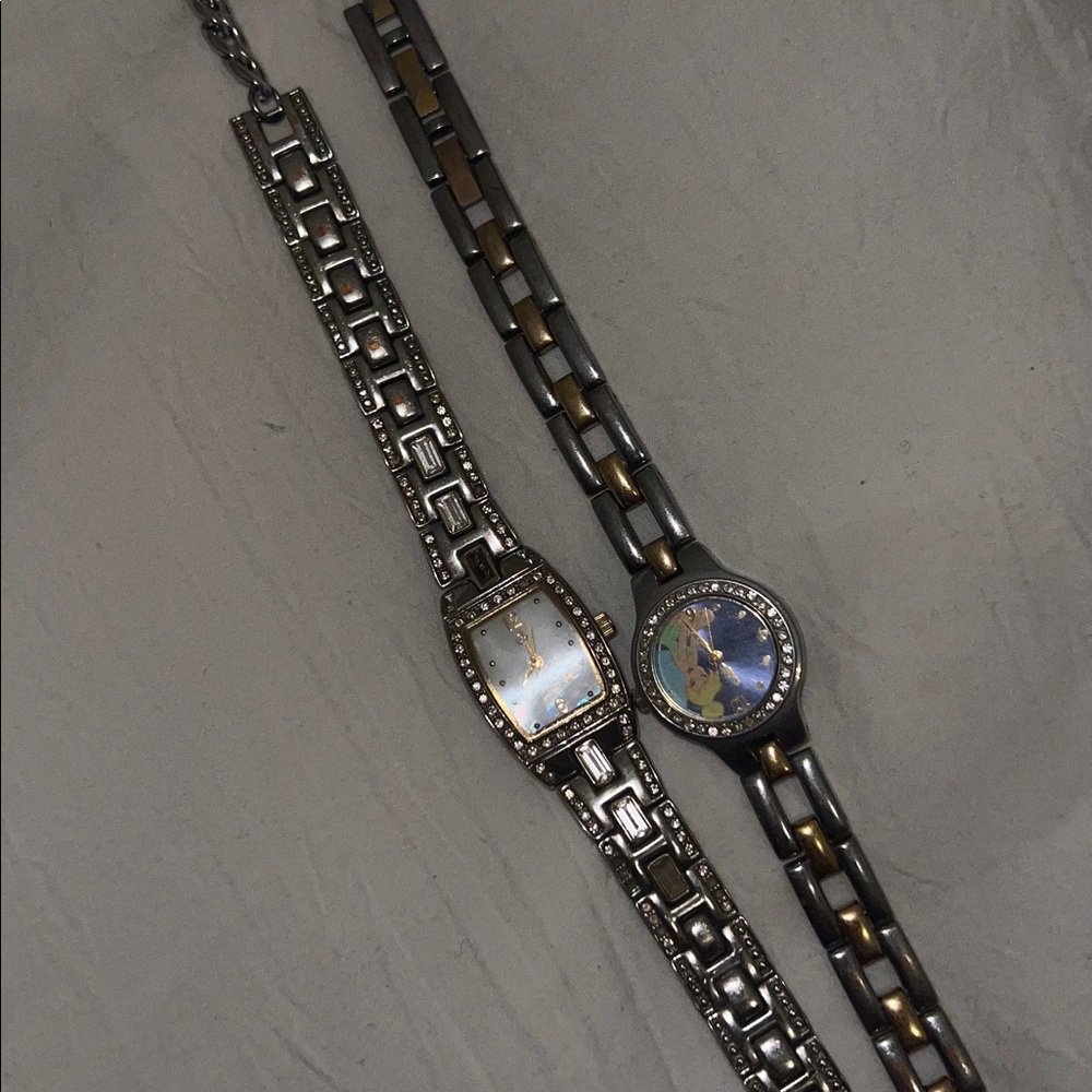 Elegant Silver Watch Choker Bundle